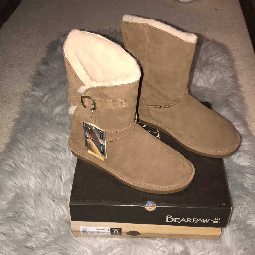 Chestnut BearPaw winter fur boots